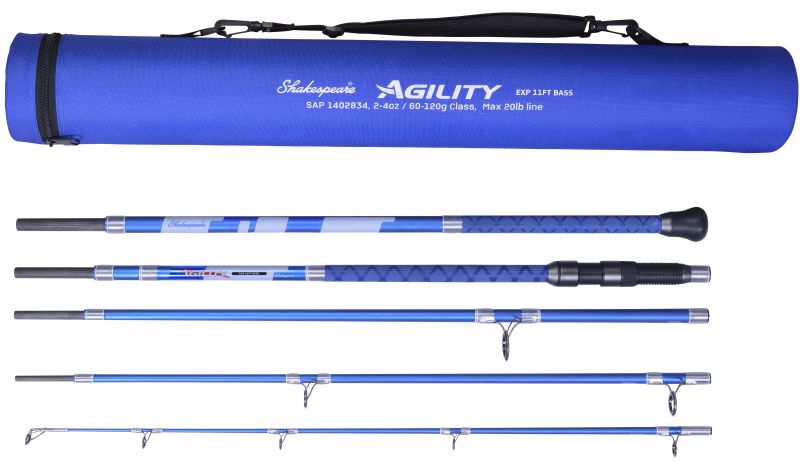 new rods from Shakespeare 2017, Agility Range, terrys travels