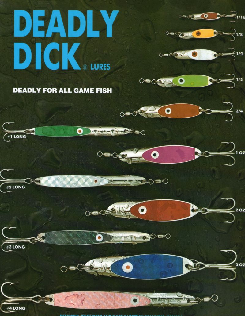 deadly dick lures, metal lures, bass lures, spinning for seatrout