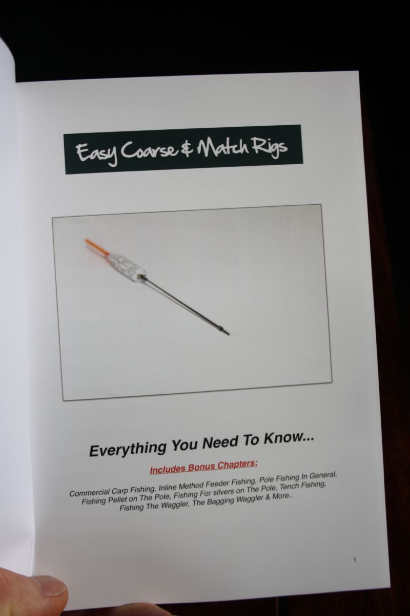 Easy Coarse and Match Rigs, easy Carp Rigs, rig tying, hooks, knots
