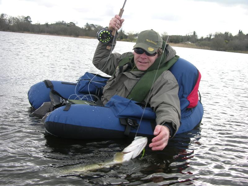 float tubing for pike, pike on the fly, irish pike, terrys travels