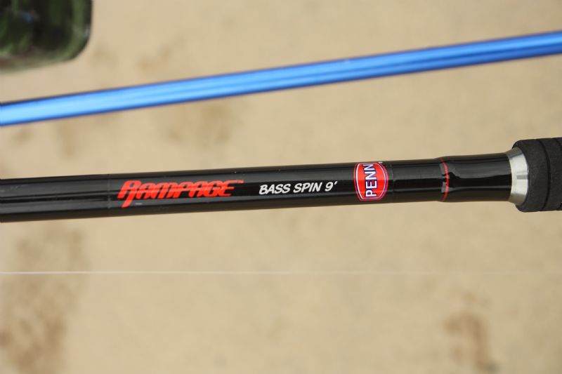 Penn Rampage rods, bass rod, spinning, plugging, terrys travels