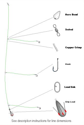 Bookies Rig's Three Hook Flapper Rig - Veals Mail Order